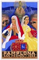San Fermin de 1944 Pamploma Fine Art Print
