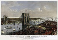 Brooklyn Bridge By Currier and Ives 1885 Fine Art Print