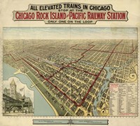 The Chicago El 1897 Fine Art Print