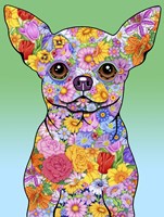 Flowers Chihuahua Fine Art Print