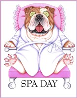 Spa Bulldog Fine Art Print
