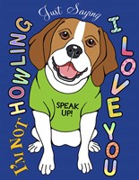 Beagle Graphic Style Fine Art Print