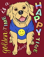 Golden Retriever Graphic Style Fine Art Print