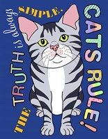 Tabby Cat Graphic Style Fine Art Print