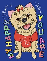 Yorkie Graphic Style Fine Art Print