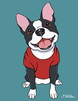 Boston Terrier Black Fine Art Print