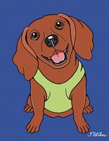 Dachshund Red Fine Art Print