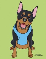 Doberman Crop Ear Fine Art Print