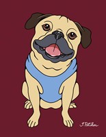 Pug Fawn Fine Art Print