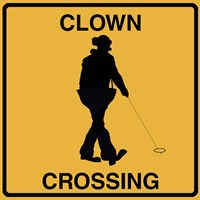 Clown Crossing Fine Art Print