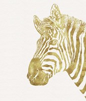 Gilt Zebra Fine Art Print