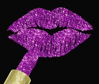 Pink Glitter Lipstick Fine Art Print