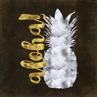 Aloha Silver & Gold I Fine Art Print