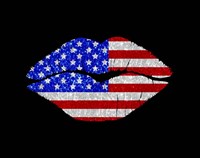 Patriotic Lips II Fine Art Print
