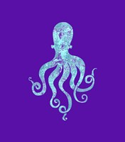 Sponge Octopus Aqua Fine Art Print