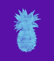 Sponge Pineapple Aqua Fine Art Print