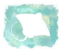 Heart of the Sea Manta Ray Framed Print