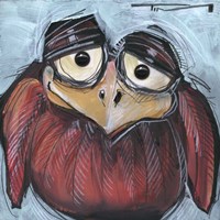 Square Bird 1b Fine Art Print