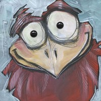 Square Bird 4b Fine Art Print