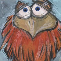 Square Bird 7b Fine Art Print