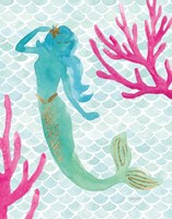 Mermaid Friends II Fine Art Print