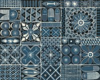 Adire VII Cream Fine Art Print