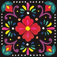 Floral Fiesta Tile XII Fine Art Print