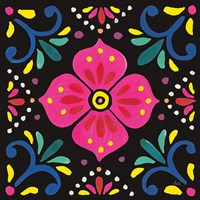 Floral Fiesta Tile IX Fine Art Print