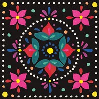 Floral Fiesta Tile VIII Fine Art Print