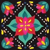 Floral Fiesta Tile XI Fine Art Print