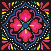 Floral Fiesta Tile V Fine Art Print