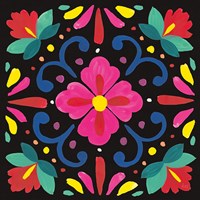 Floral Fiesta Tile VII Fine Art Print