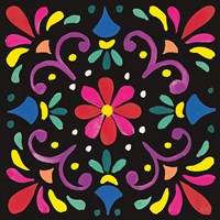Floral Fiesta Tile III Fine Art Print