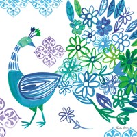 Jewel Peacocks I Fine Art Print