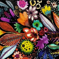 Eclosion Black Linen Fine Art Print