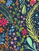 Les Prairies Navy Fine Art Print