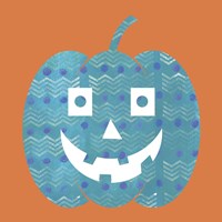 Light Blue Pumpkin Fine Art Print