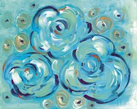 Teal Roses Fine Art Print