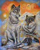 Peace Wolves Fine Art Print