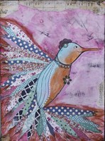 Happy hummingbird Fine Art Print