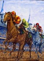 Coming Up Fast On The Inside Fine Art Print