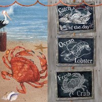 Fresh Catch-Blackboards 2 Fine Art Print