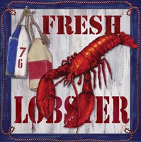 Fresh Lobster Sign 2 Fine Art Print