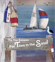 Toes In The Sand  Plaque 1 Fine Art Print