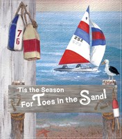 Toes In The Sand  Plaque 2 Fine Art Print