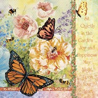 Sit Quietly in the Garden Fine Art Print