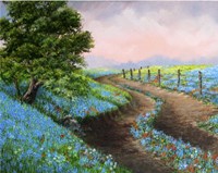 Texas Bluebonnets Crop Fine Art Print