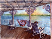 Rockin on the River Framed Print