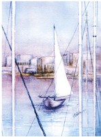 Sailing Into Harbor Fine Art Print
