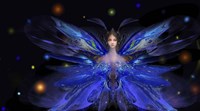 Butterfly Blue Princess Fine Art Print